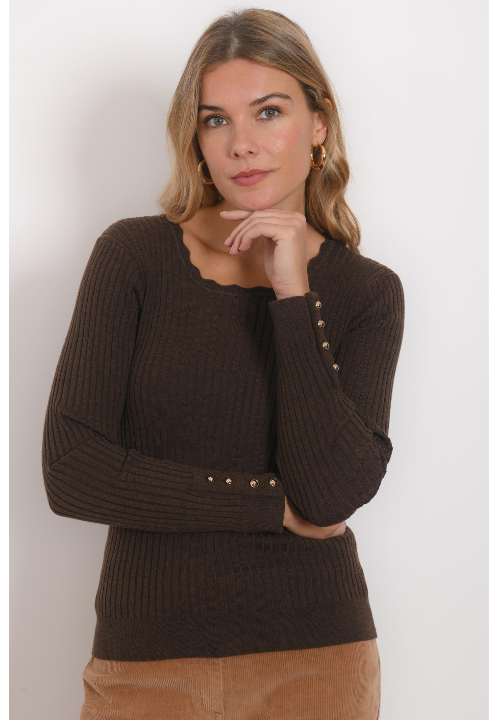 PULL - ROSELA - CHOCOLAT - Antonelle