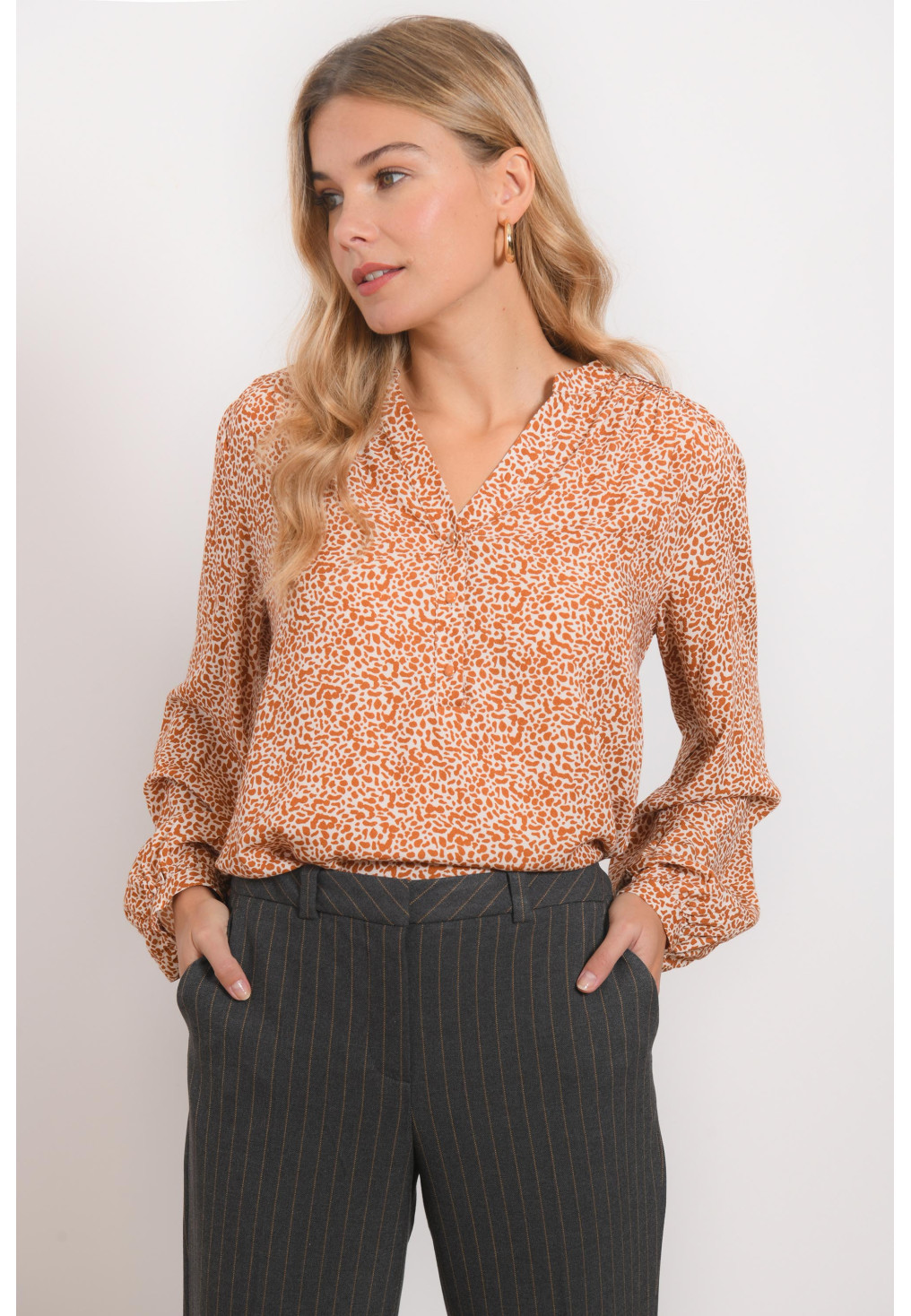 CHEMISE - RODEO BIS - CARAMEL/ECRU - Antonelle
