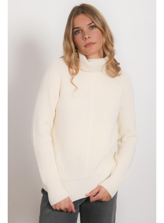 PULL COL MONTANT - RHO - ECRU - Antonelle