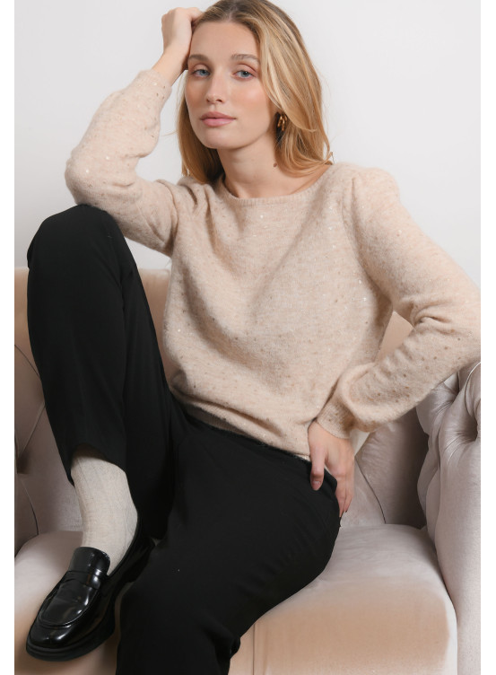 PULL IMPRIME - RONDO - NATUREL - Antonelle