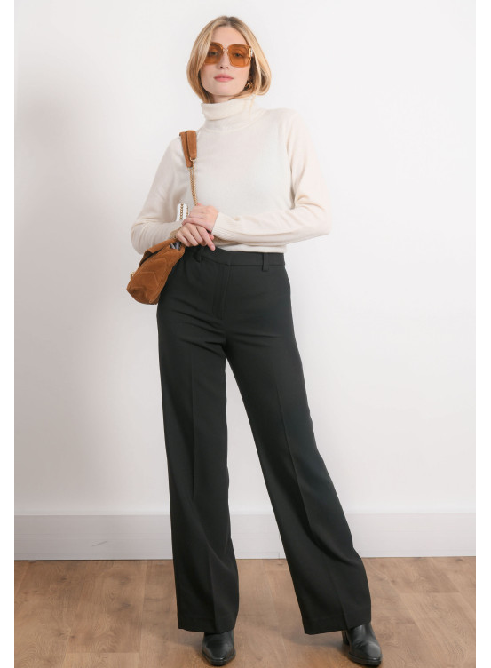 PANTALON LARGE - ROMAN - NOIR - Antonelle