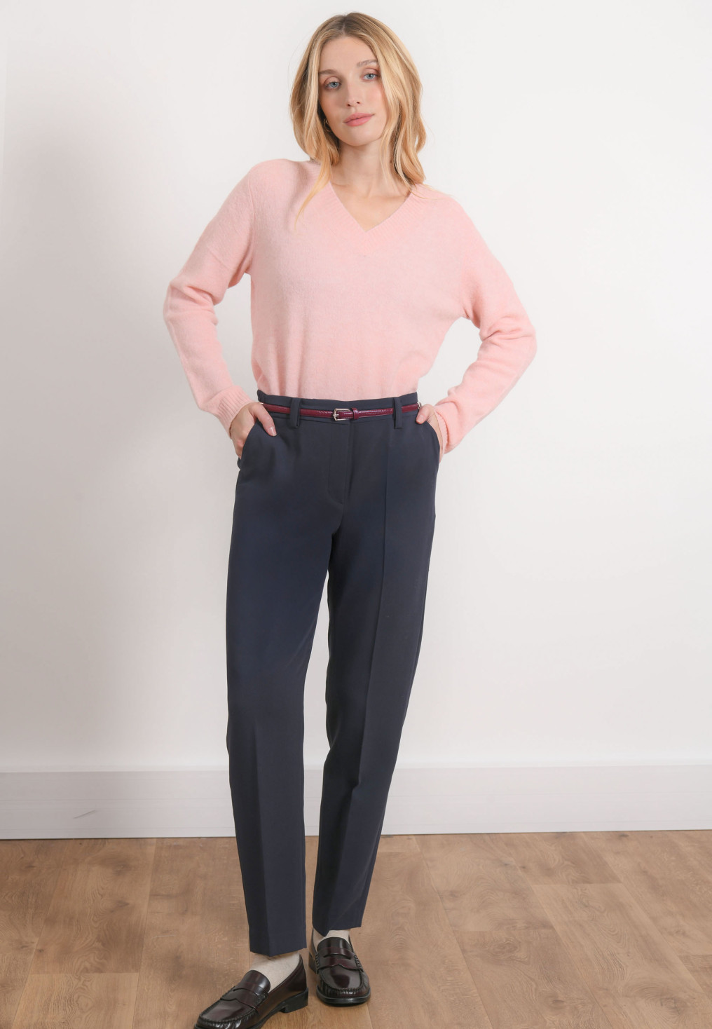 PANTALON 7/8 - ROMAN - MARINE - Antonelle
