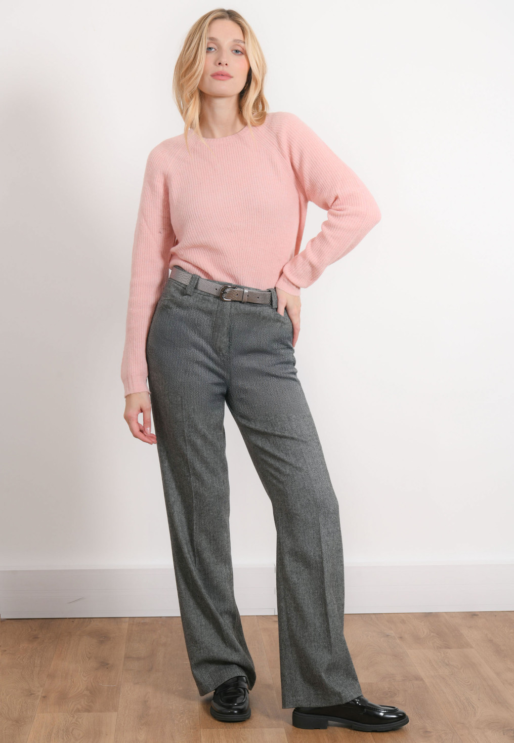 PANTALON - ROMARIN - NOIR/ECRU - Antonelle