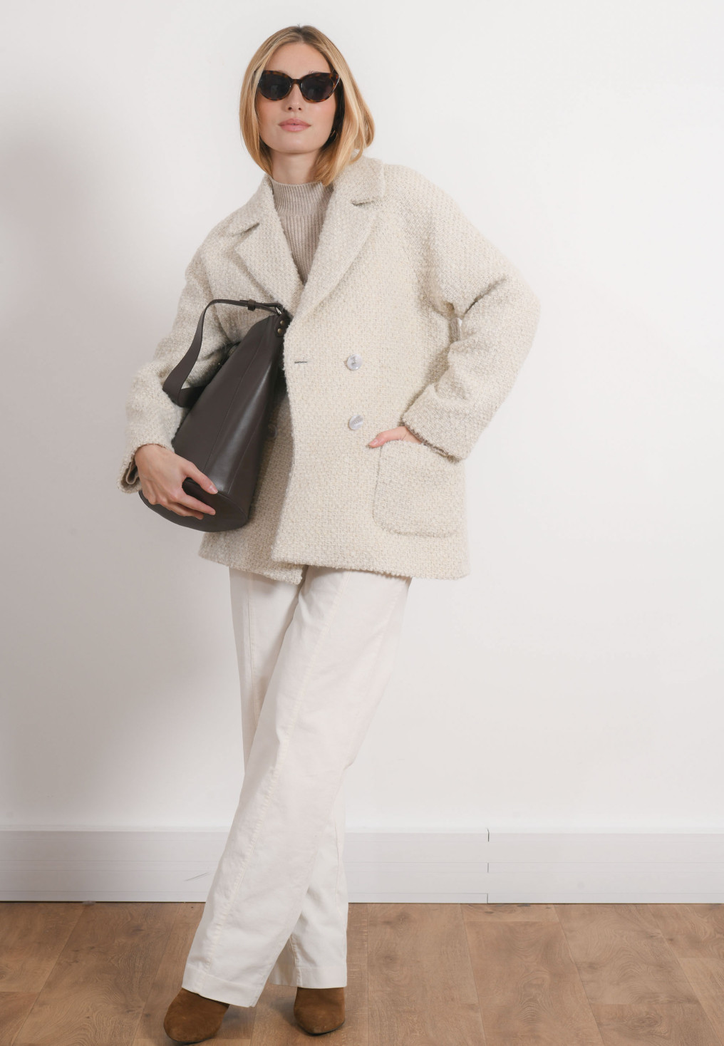 MANTEAU - REHANE BIS - ECRU - Antonelle