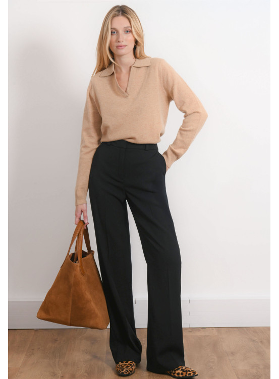 PANTALON LARGE - RUBIE - NOIR - Antonelle