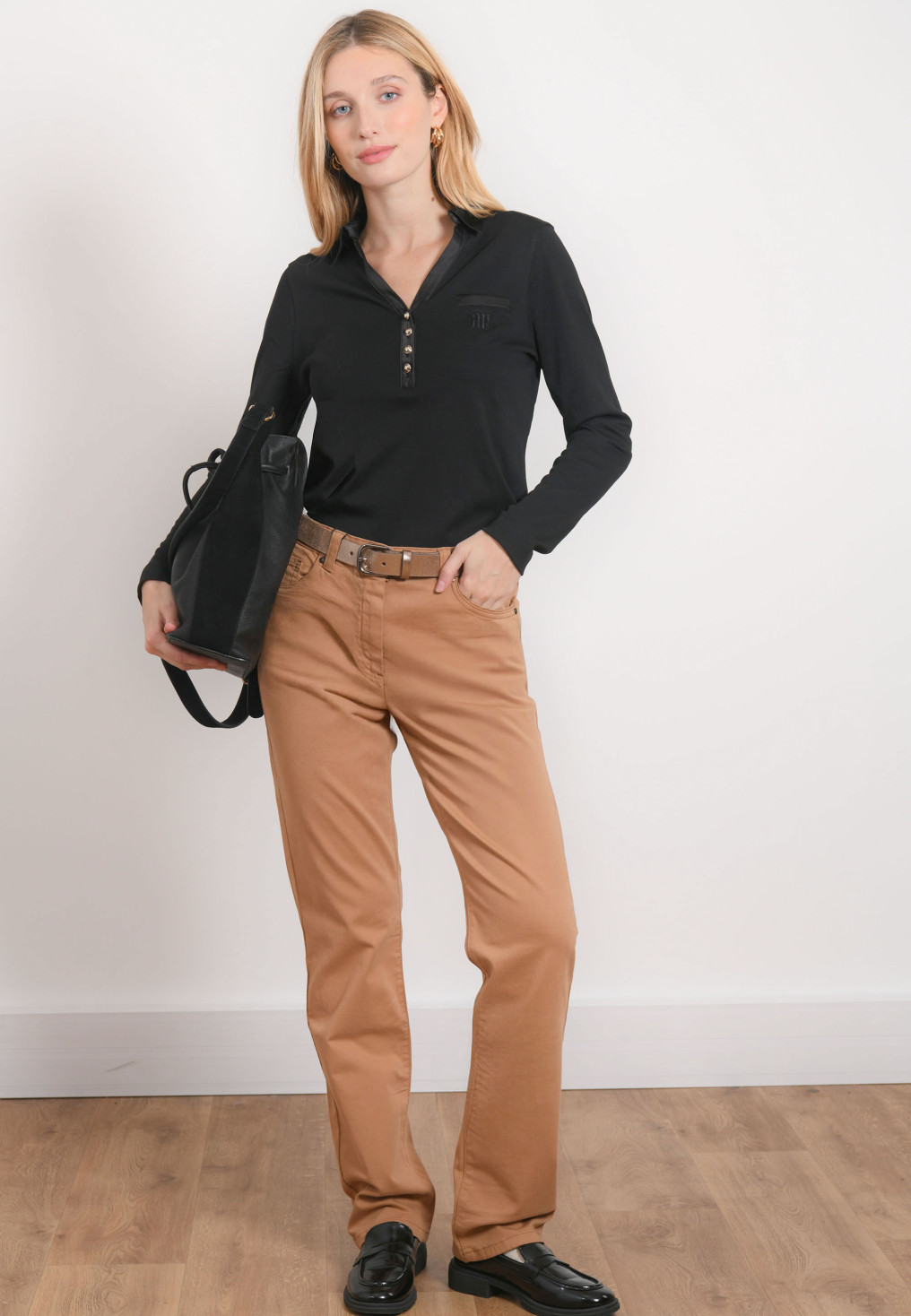 PANTALON DROIT - RUMI - CAMEL - Antonelle