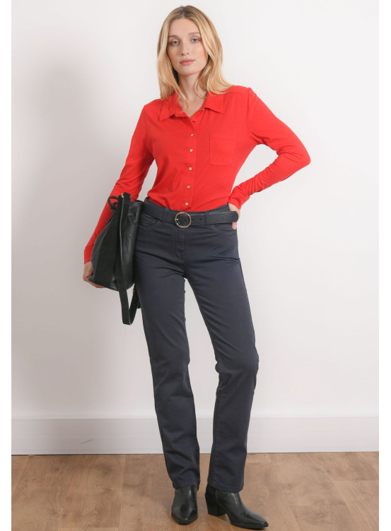 PANTALON DROIT - RUMI - MARINE - Antonelle