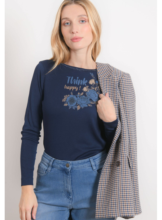 T-SHIRT - RAFINK - MARINE - Antonelle