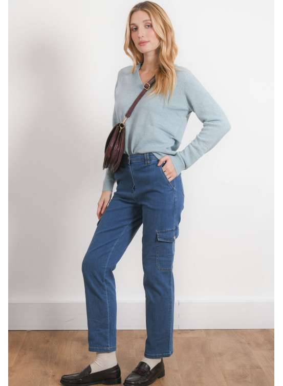 PANTALON CARGO - PILO - BLUE - Antonelle