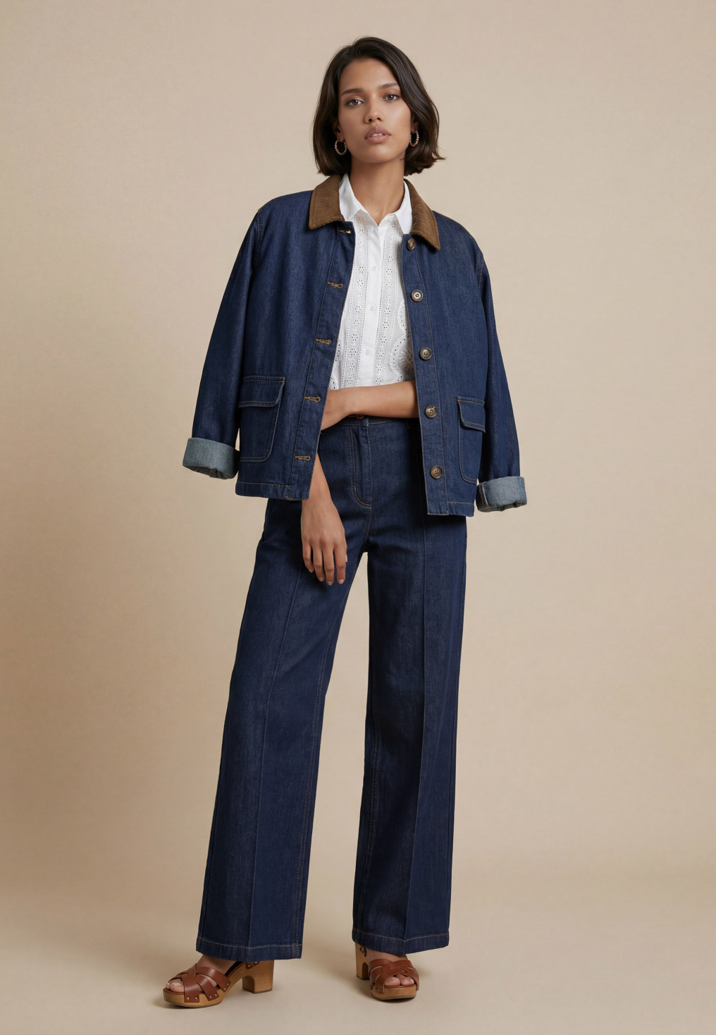 JEANS LARGE - ROSALIE - BRUT - Antonelle