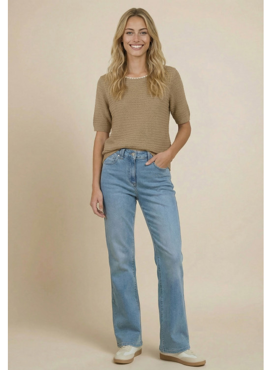 JEANS BOOTCUT - SAFRAN - BLEACH - Nouveautés Antonelle