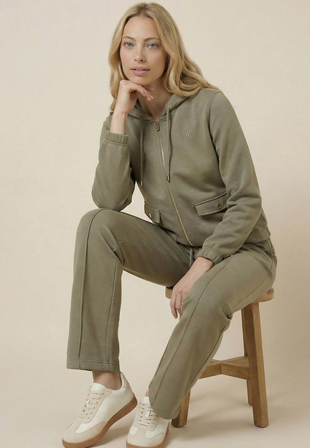 VESTE JOGGING - SOSPORT - KAKI - Nouveautés Antonelle