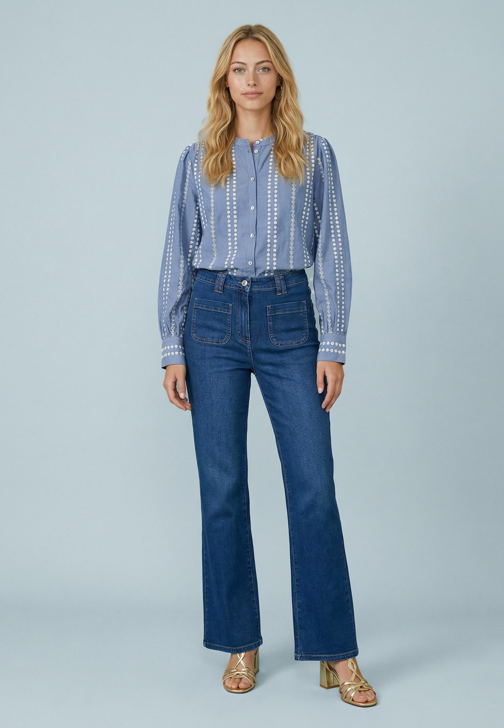 JEANS BOOTCUT - SAHARA - BLEU DENIM - Nouveautés Antonelle