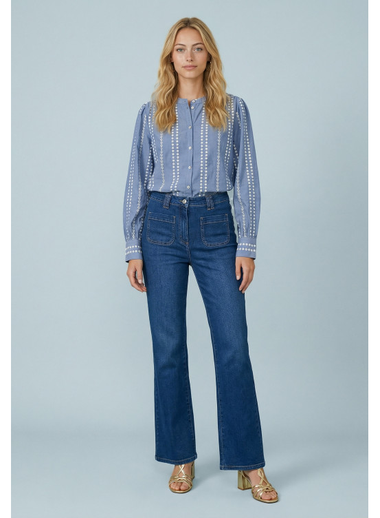 JEANS BOOTCUT - SAHARA - BLEU DENIM - Nouveautés Antonelle