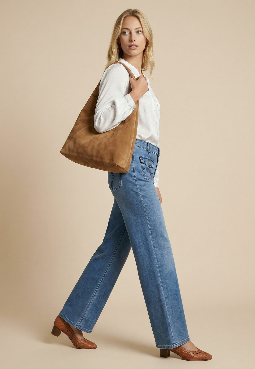 JEANS LARGE - STELLA - BLEACH - Antonelle