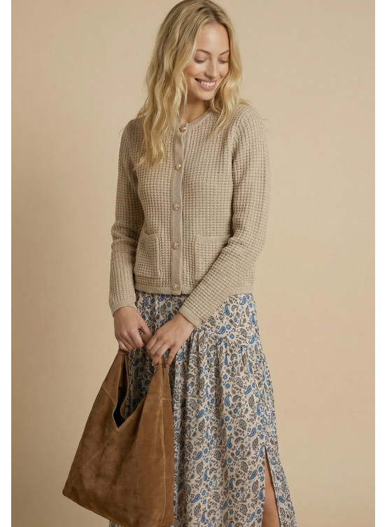 CARDIGAN - SIERO - BEIGE - Antonelle